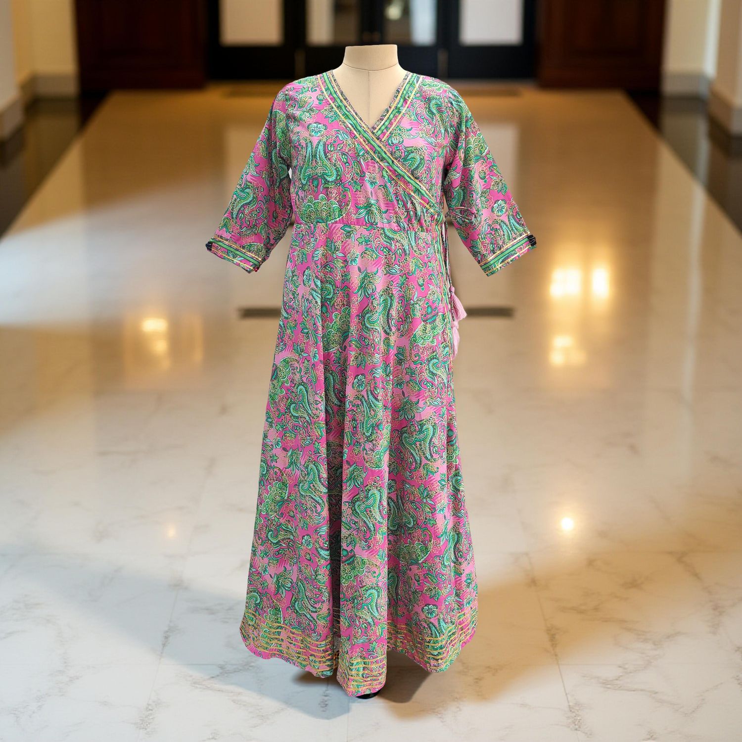 Silk Jalabiya Dress Priam Silk 02