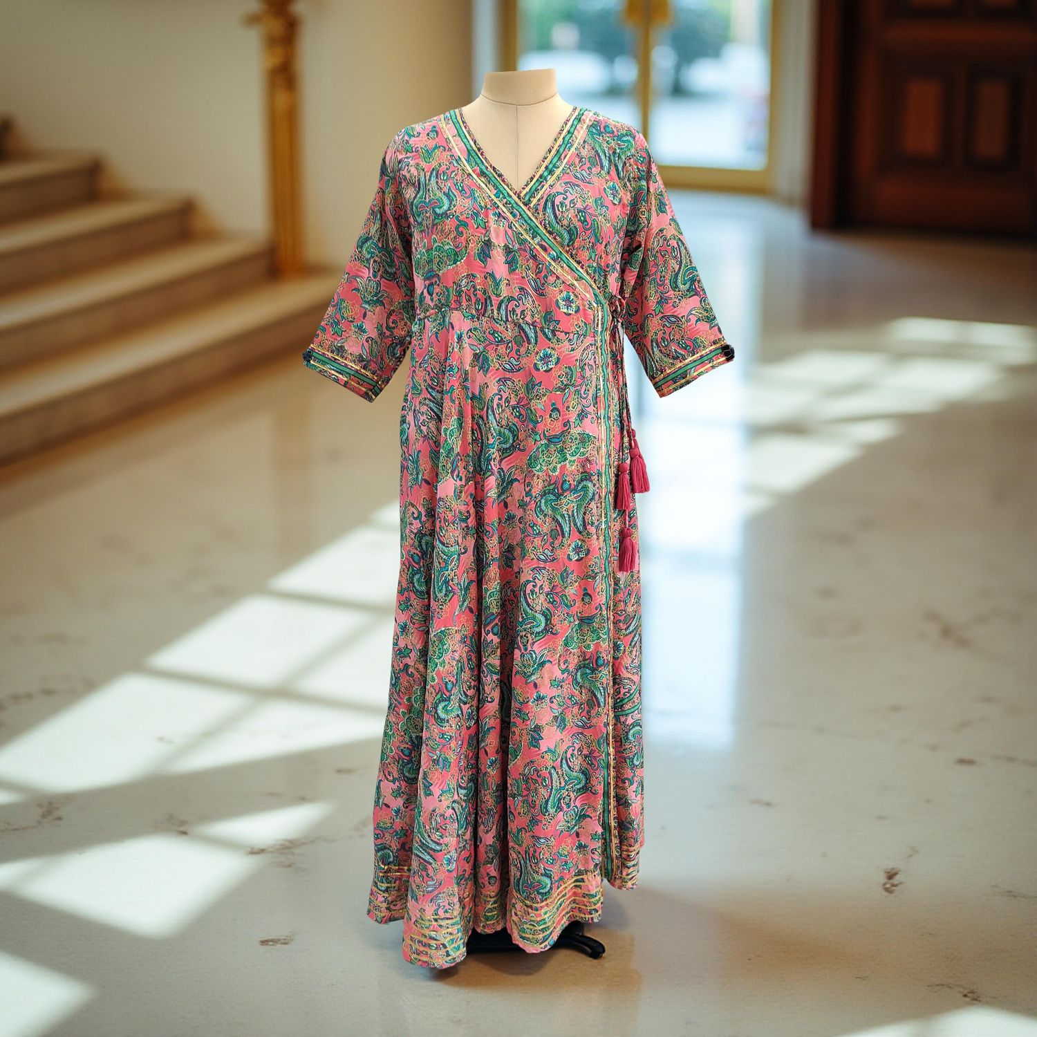 Silk Jalabiya Dress Priam Silk 03