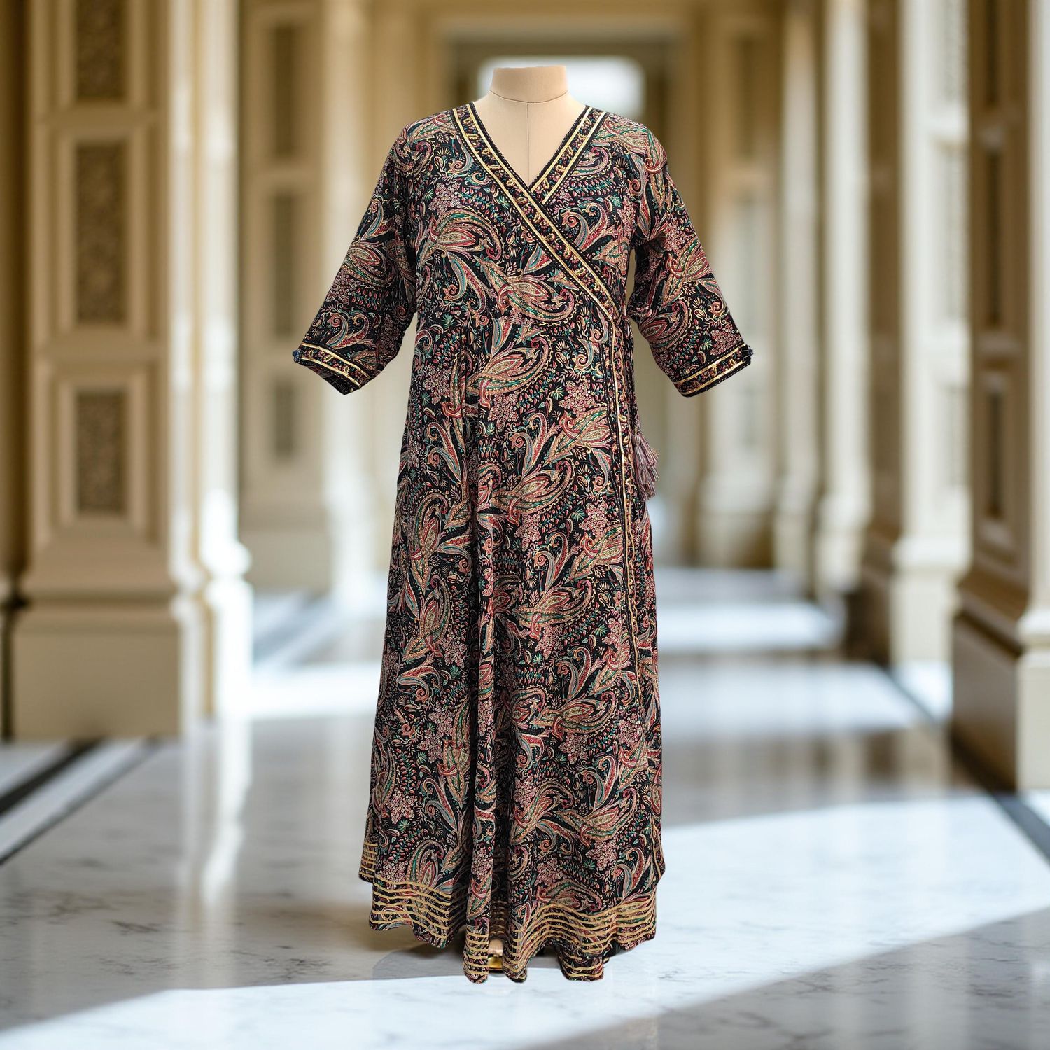 Silk Jalabiya Dress Priam Silk 05