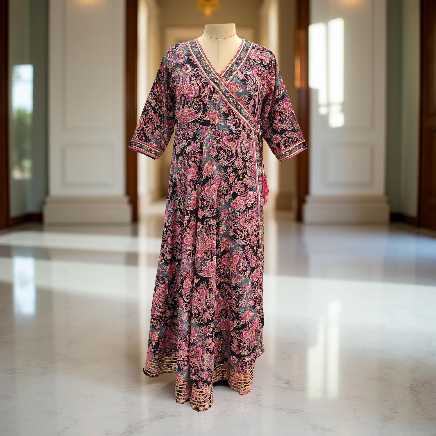 Silk Jalabiya Dress Priam Silk 09