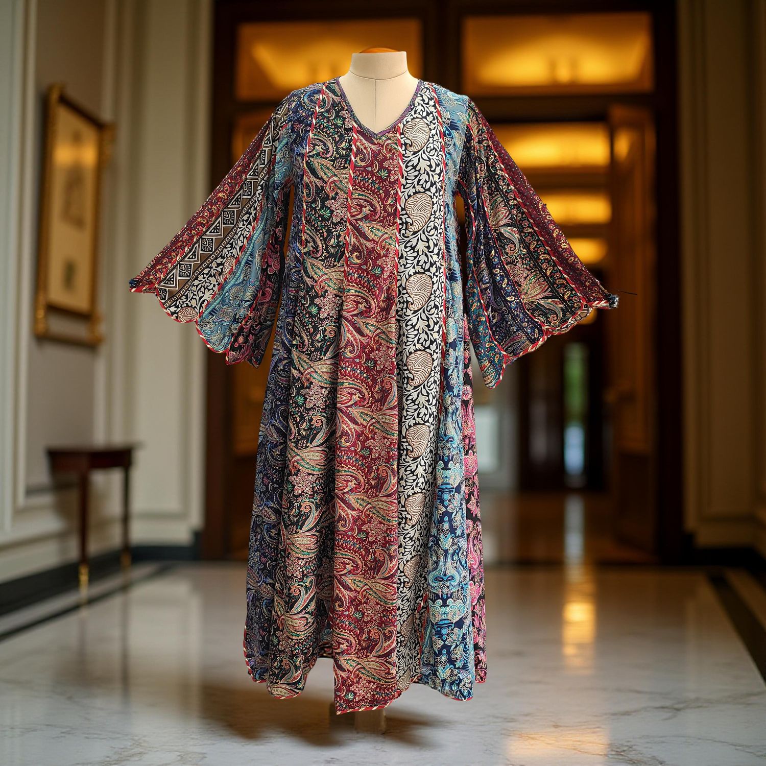 Silk Jalabiya Dress Meher Silk 01