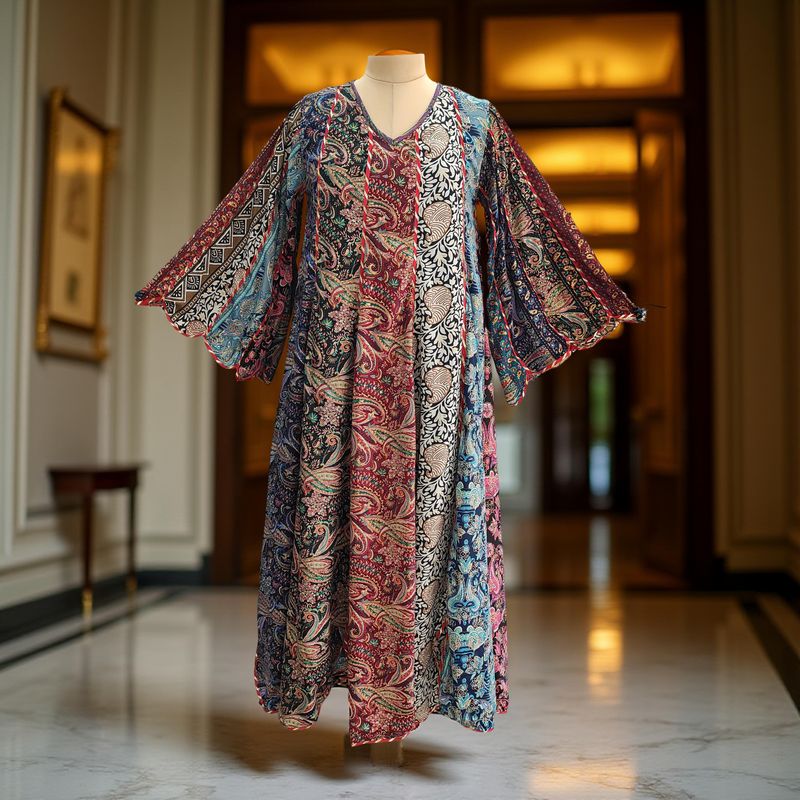 Silk Jalabiya Dress Meher Silk 01