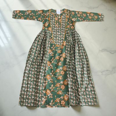 12-13  years Suf Cotton Dress 50&quot; Long Jalabiya