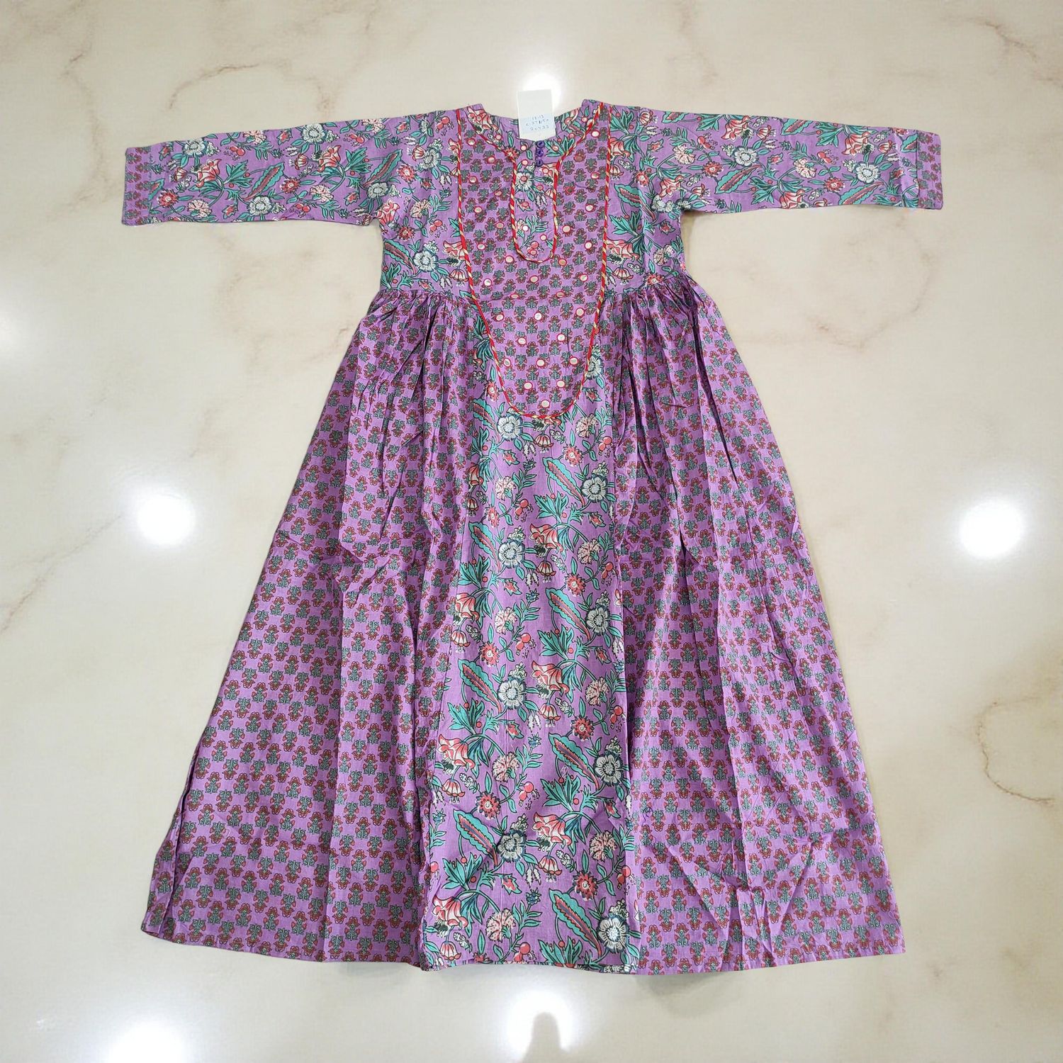 12-13  years Suf Cotton Dress 50&quot; Long Jalabiya