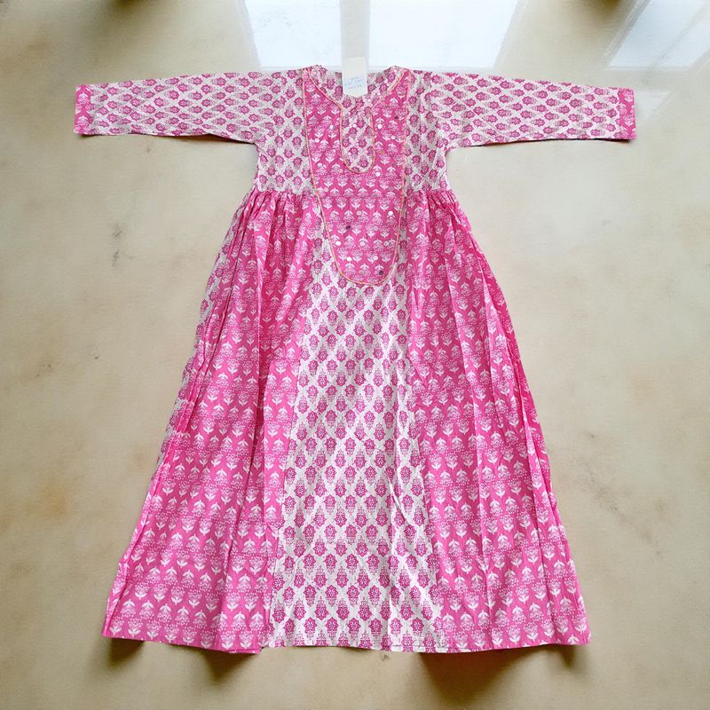 12-13  years Suf Cotton Dress 50&quot; Long Jalabiya