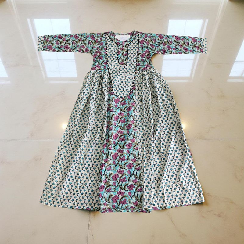 12-13  years Suf Cotton Dress 50&quot; Long Jalabiya