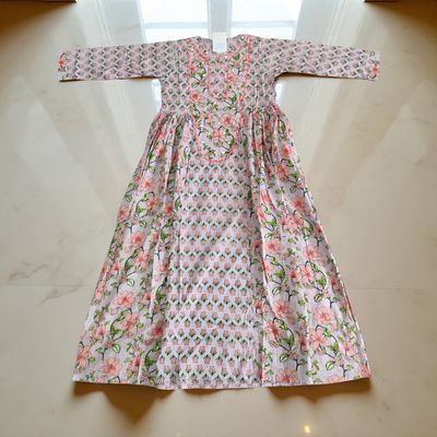 12-13  years Suf Cotton Dress 50&quot; Long Jalabiya