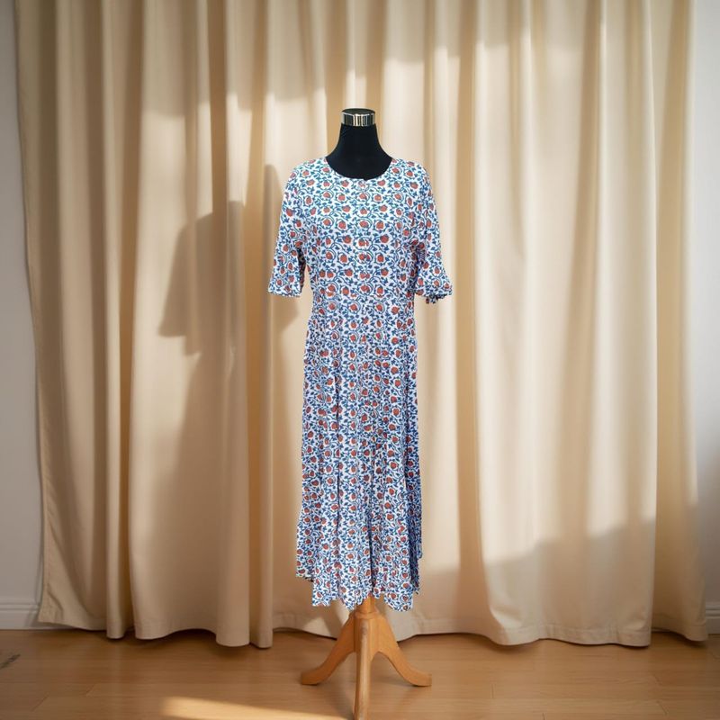L/XL Special Crystal Printed Cotton Dress 𝟤̶𝟢̶𝟢̶ 100 AED