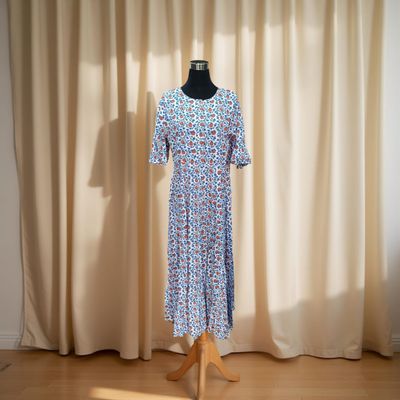 L/XL Special Crystal Printed Cotton Dress 𝟤̶𝟢̶𝟢̶ 100 AED