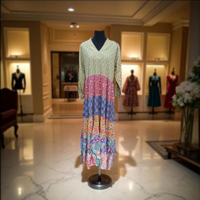 L/XL Maldives Crystal Printed Cotton Dress 𝟤̶𝟢̶𝟢̶ 100 AED