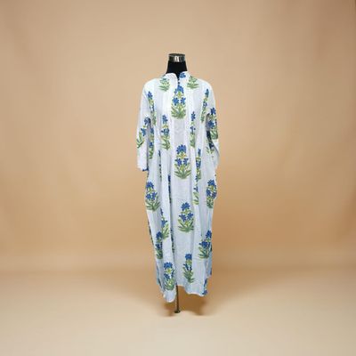 XS/S Adiat Printed Cotton Crystal Dress 𝟤̶𝟢̶𝟢̶ 100 AED