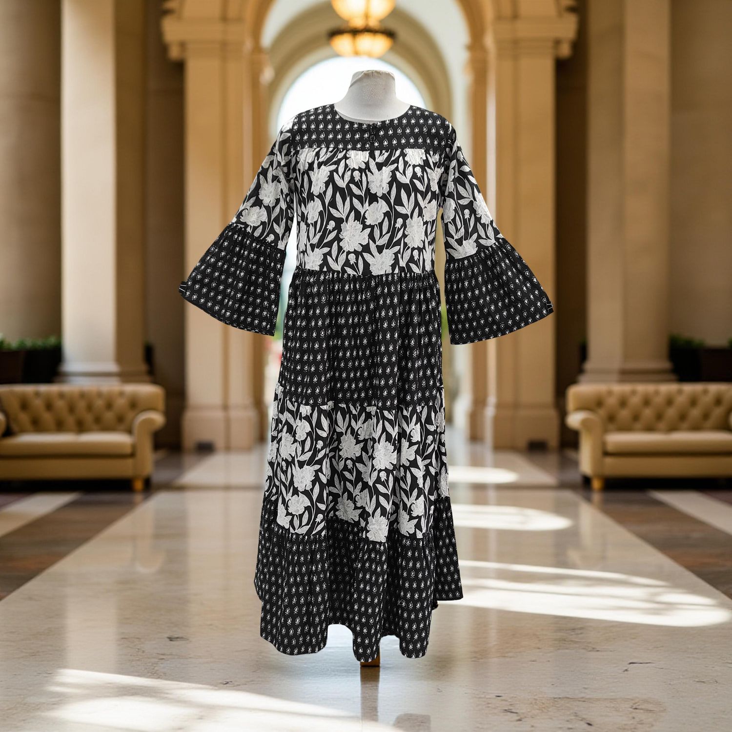 Cotton Jalabiya Dress Moon 09 New