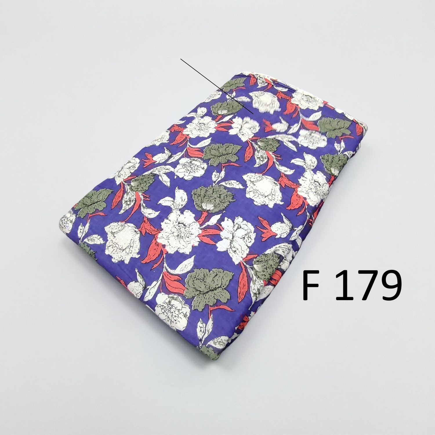 4 Meters Cotton Fabric F179