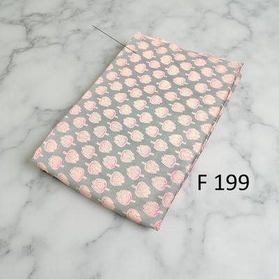 4 Meters Cotton Fabric F199
