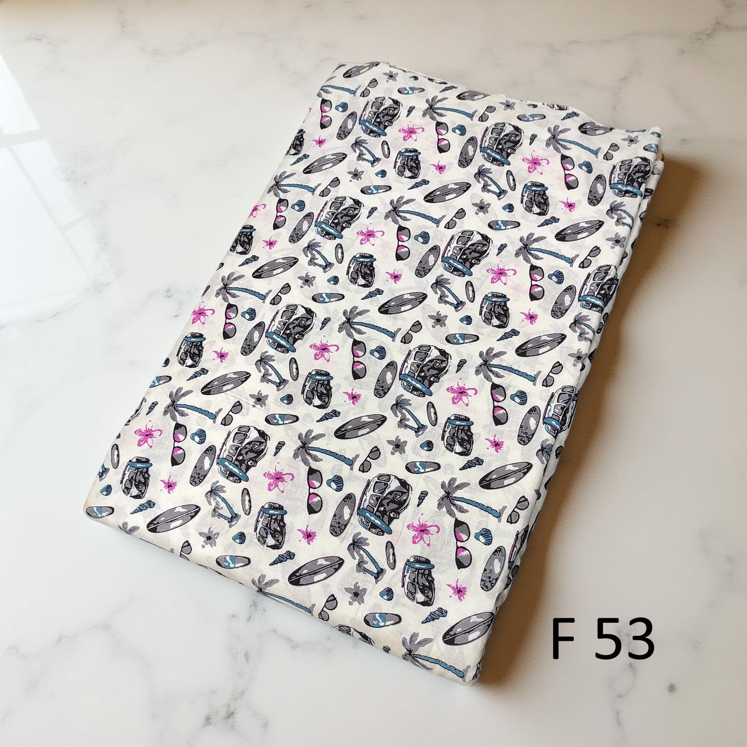 4 Meters Cotton Fabric F53