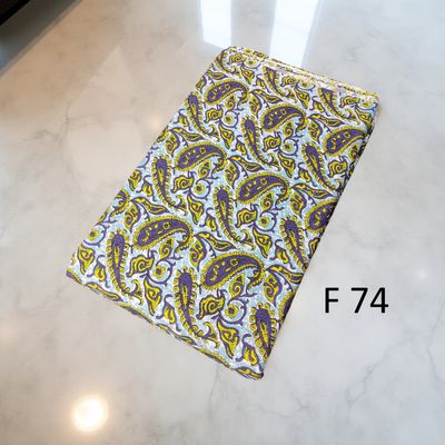 4 Meters Cotton Fabric F74
