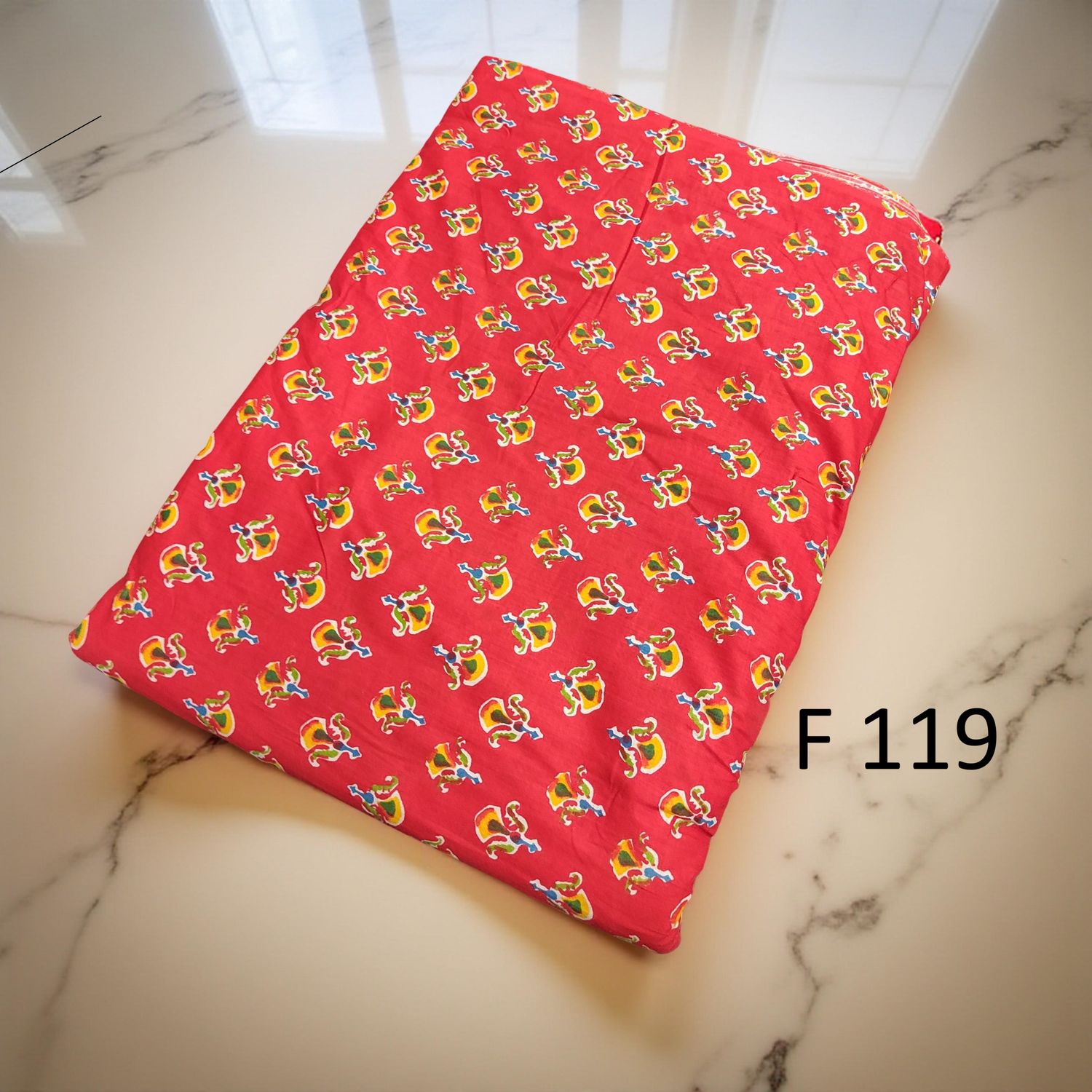 4 Meters Cotton Fabric F119