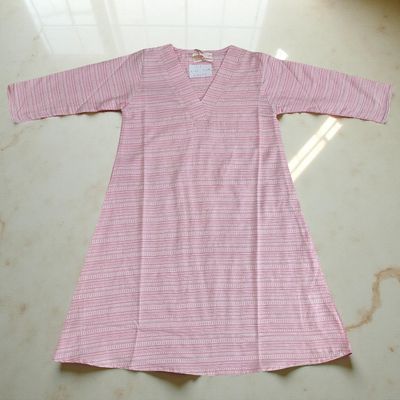 2-3  Year Teena Printed Cotton Dress 29&#39;&#39; Long Jalabiya