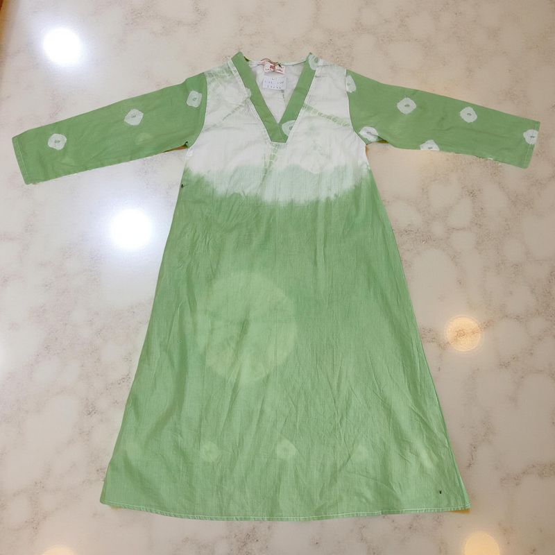 6-7 Year Teena Printed Cotton Girls Dress 38&quot; Long Jalabiya