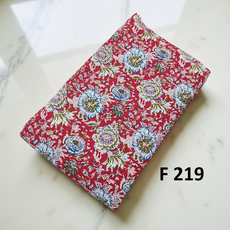 4 Meters Cotton Fabric F219