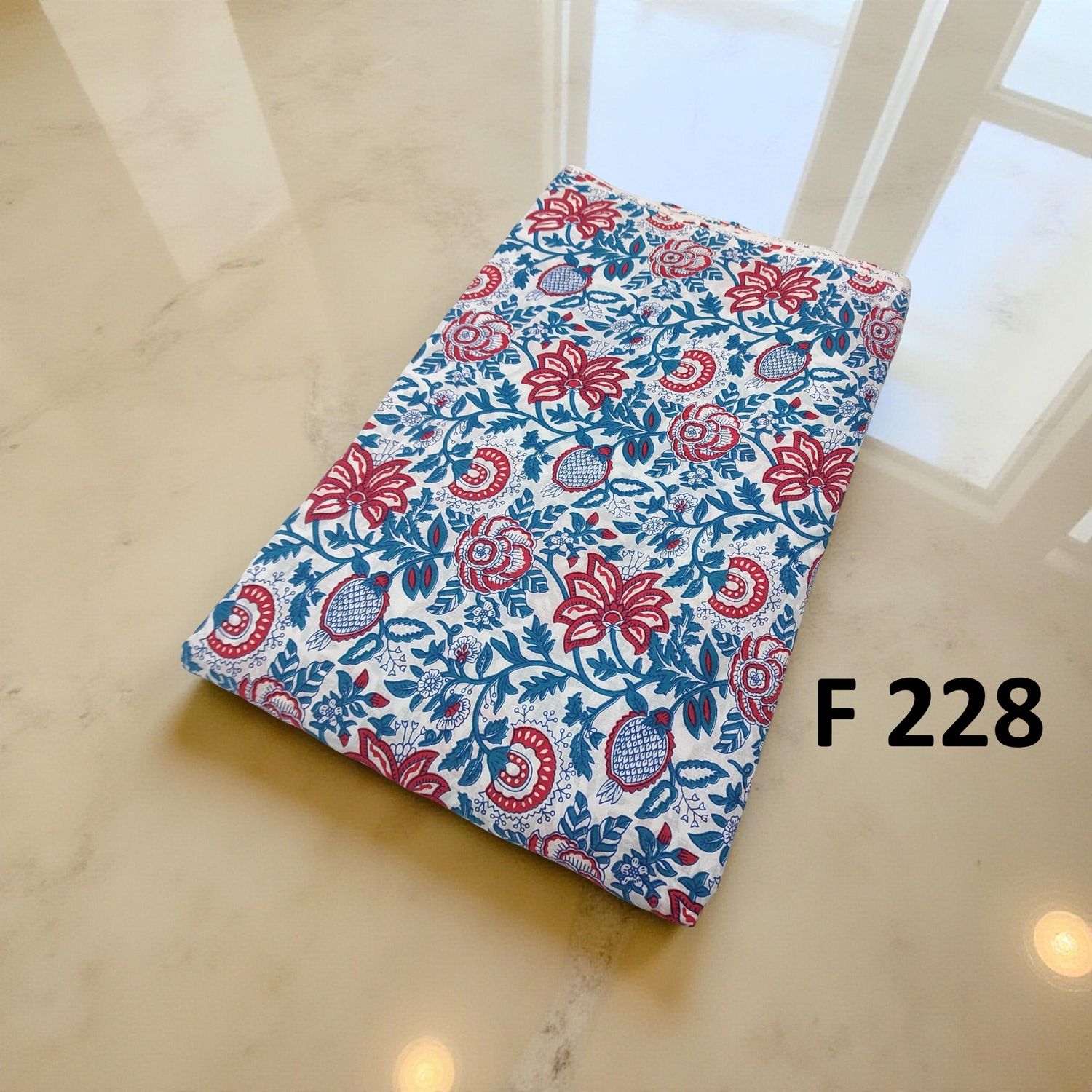 4 Meters Cotton Fabric F228