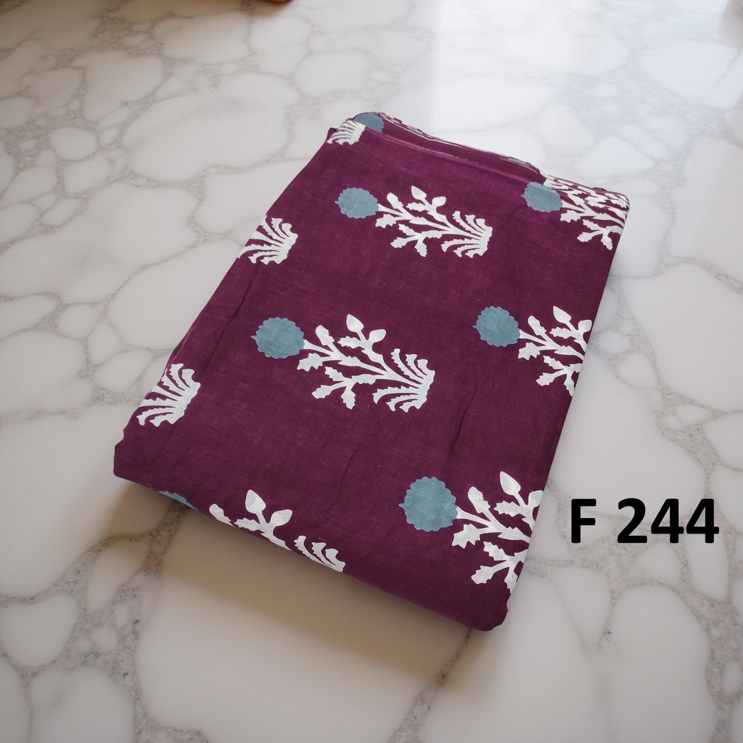 4 Meters Cotton Fabric F244