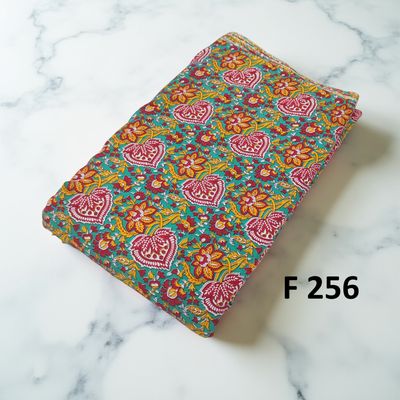 4 Meters Cotton Fabric F256