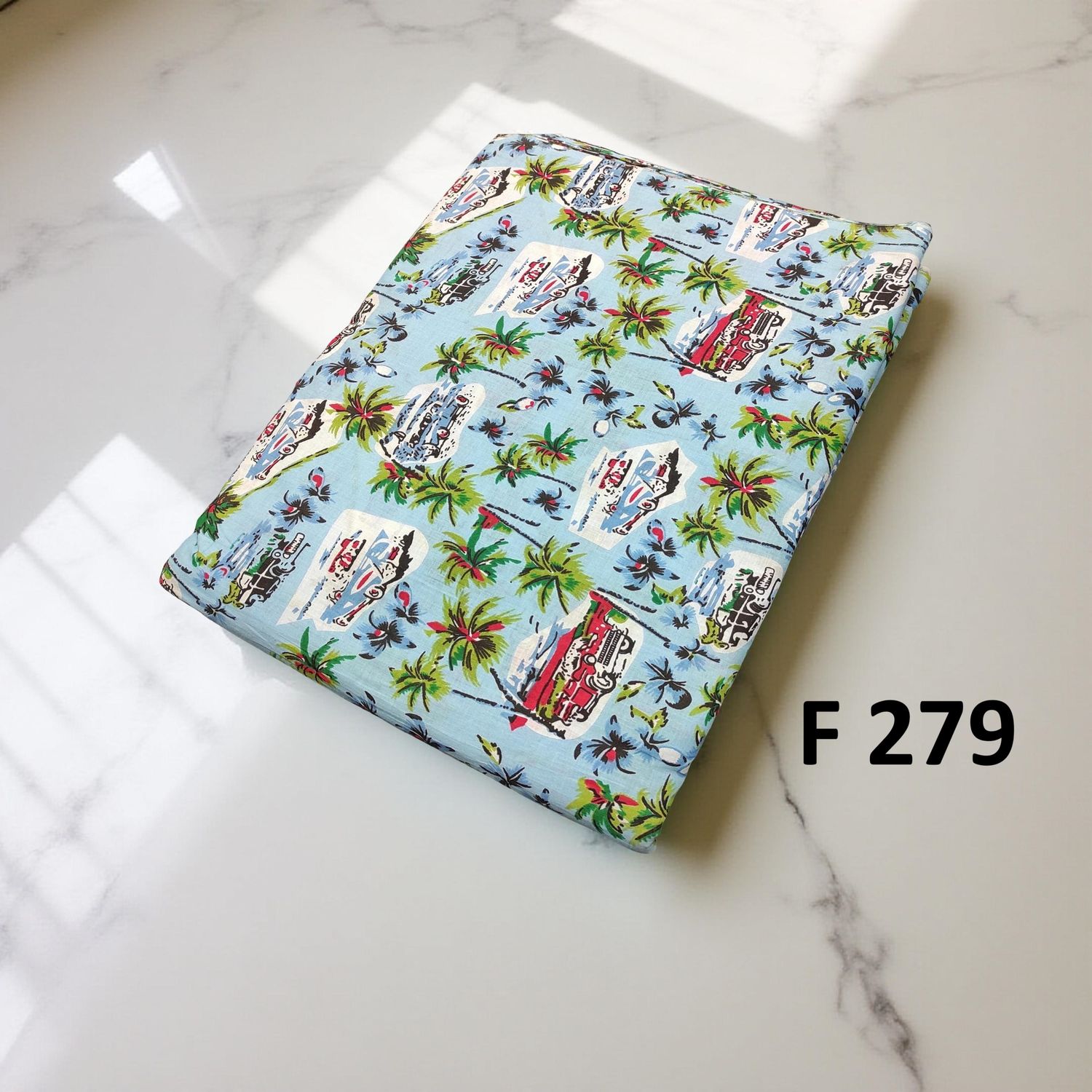 4 Meters Cotton Fabric F279