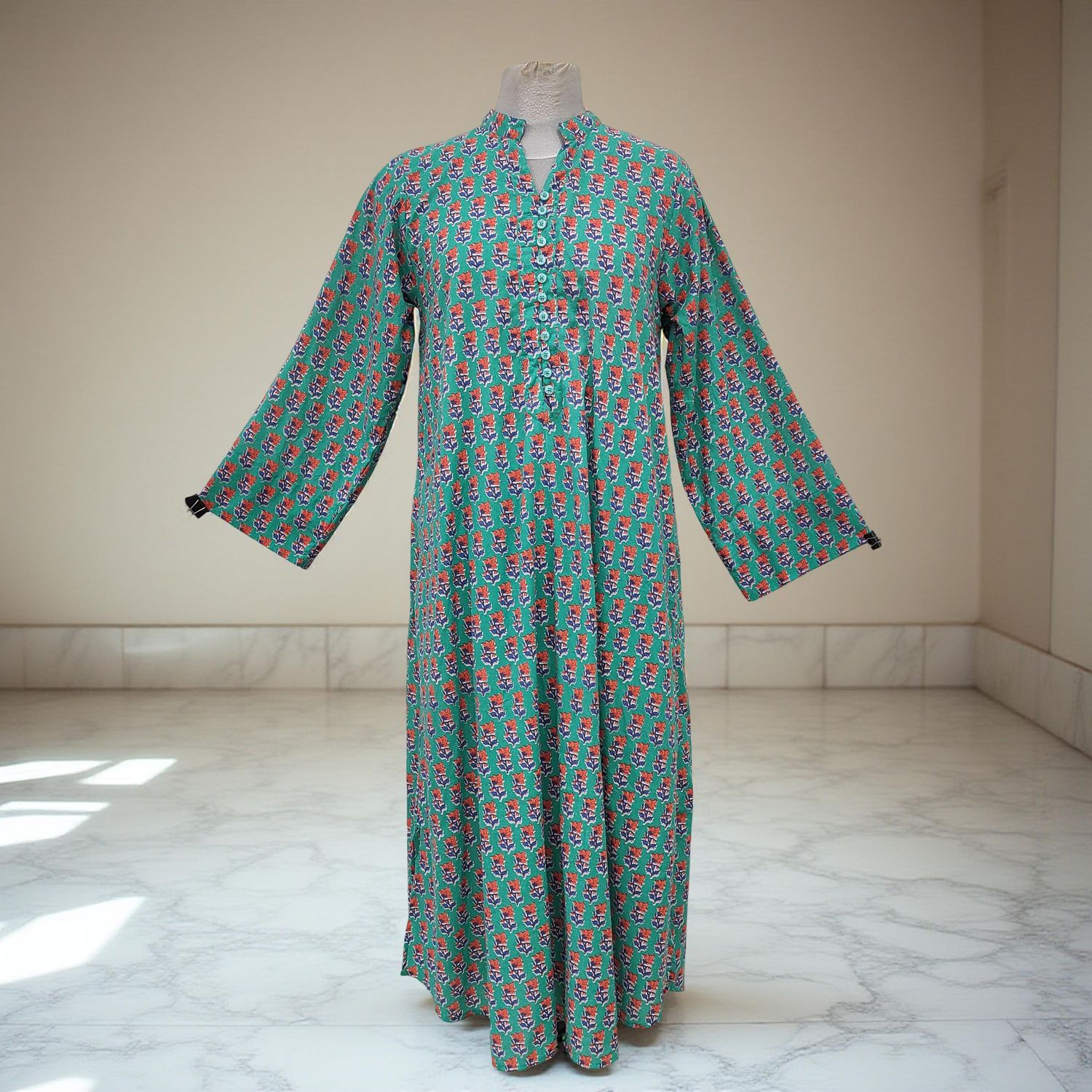 S-M Cotton Jalabiya Dress Malmal 01 New