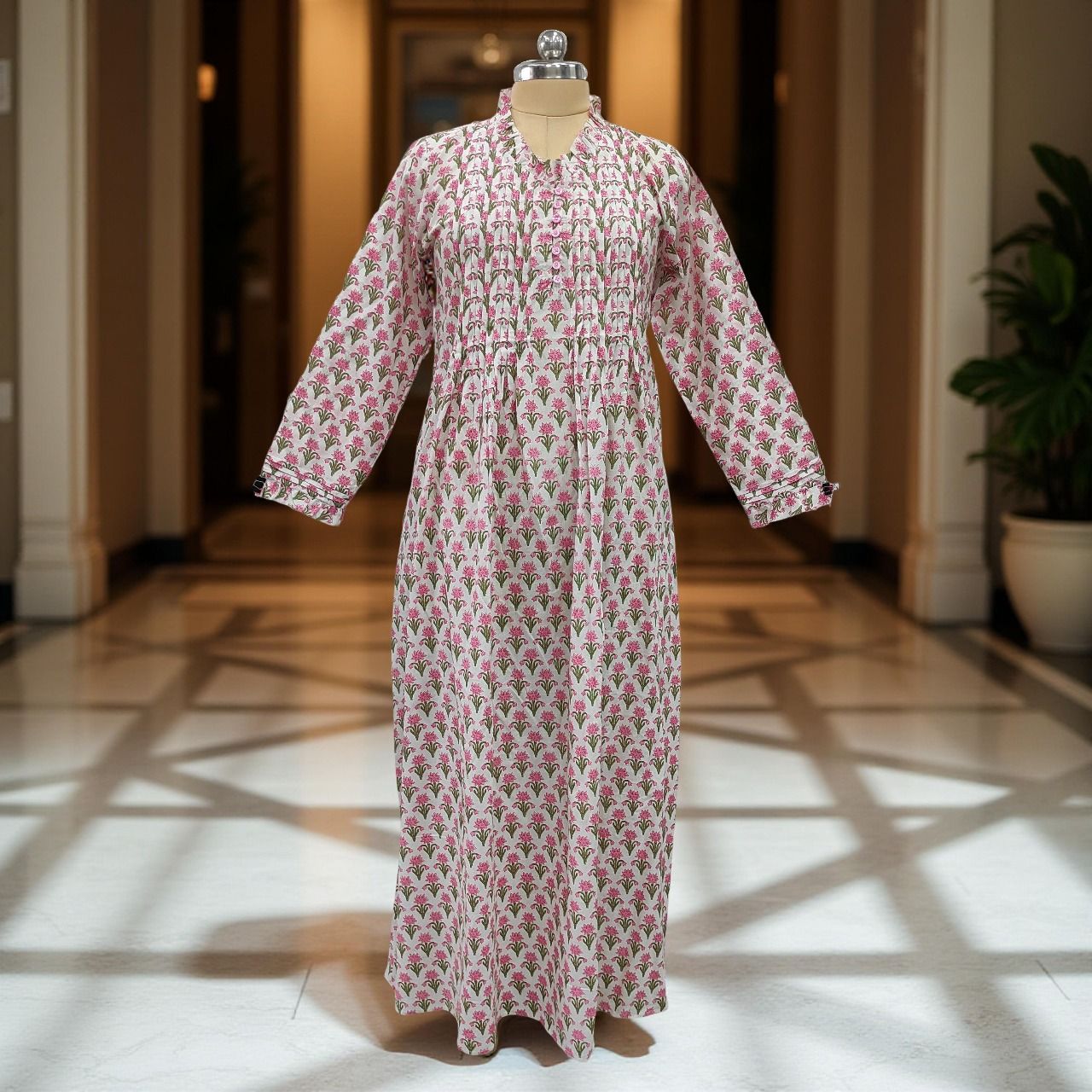 Cotton Jalabiya Dress Sparrow 01 Made To Order