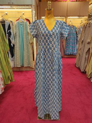 S/M Special Crystal Printed Dress 57&quot; Long Jalabiya