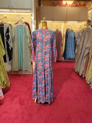 S/M Special Printed Cotton Dress 57&quot; Long Jalabiya