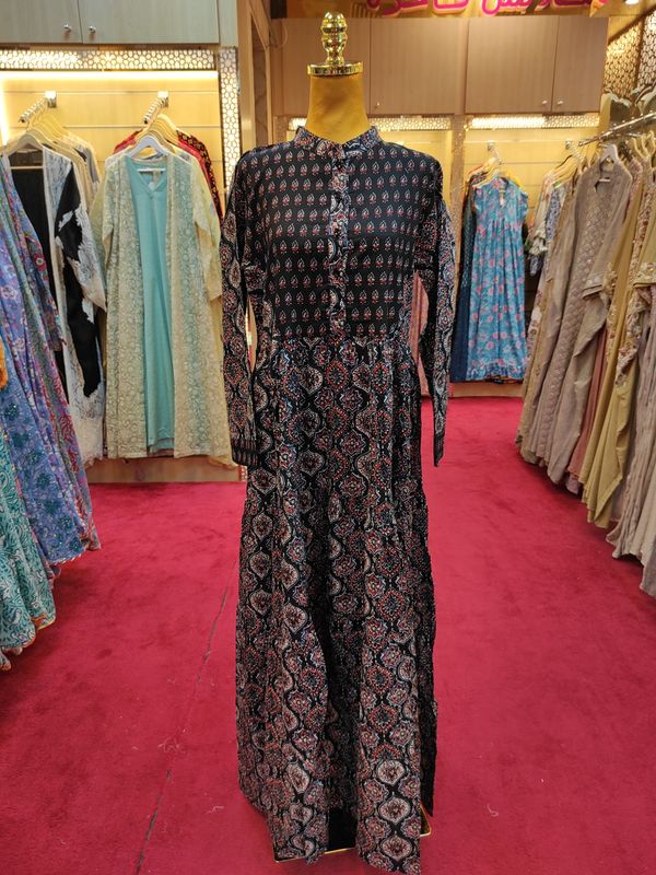 S/M Safia Cotton Dress 57&quot; Long Jalabiya