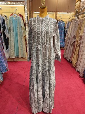 XS-S Safia Cotton Dress 57&quot; Long Jalabiya