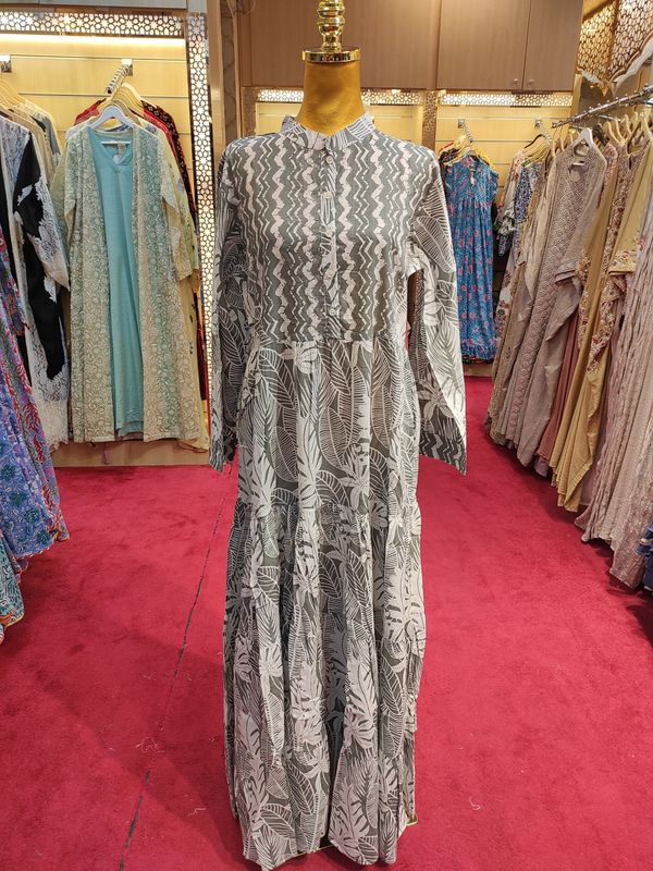 XS-S Safia Cotton Dress 57&quot; Long Jalabiya