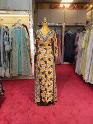 10-11 YEAR  Noor Printed Cotton Dress 46&quot; Long Jalabiya