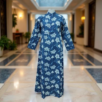 XS/S Sofi Printed Cotton Dress 54&quot; Long Jalabiya