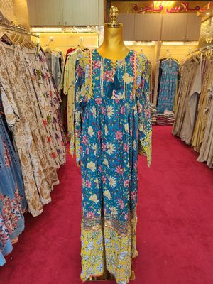 S/M Special Printed Cotton Dress 57&quot; Long Jalabiya