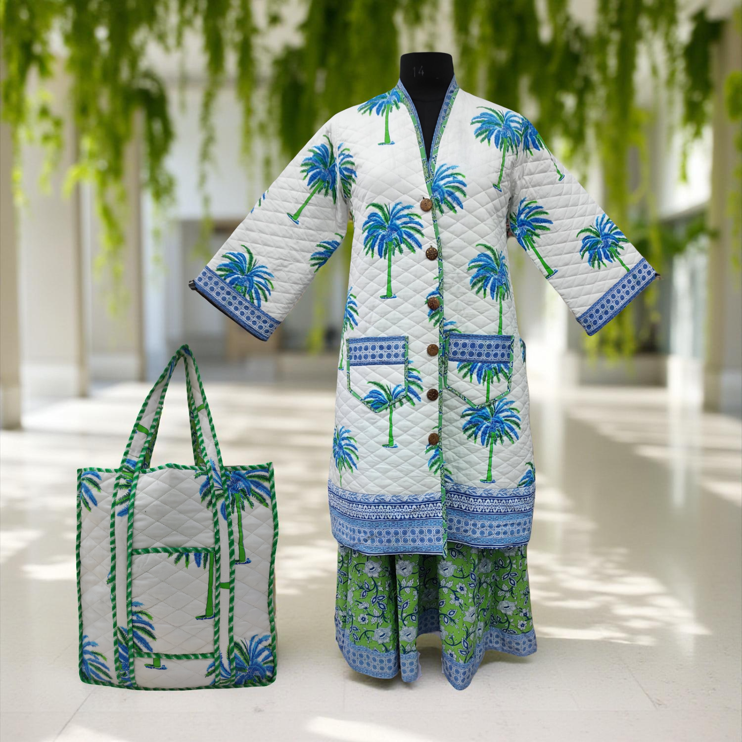 Cotton Jacket Jalabiya Bag Set Price 450 AED