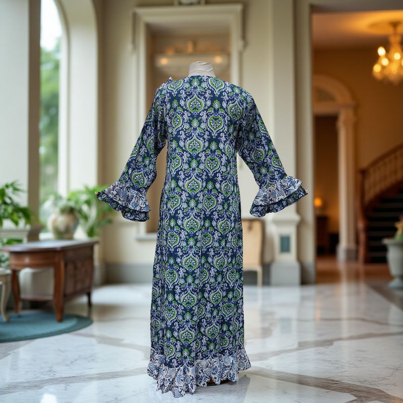 XS/S Princess Printed Cotton Dress 54&quot; Jalabiya