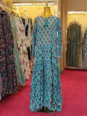 S/M Special Printed Cotton Dress 57&quot; Long Jalabiya