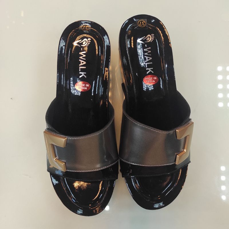 Sahara Heels Handcrafted Indian Sandals - Size 37