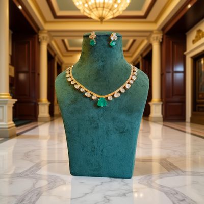 Luxury Kundan Necklace set with Earrings JW37