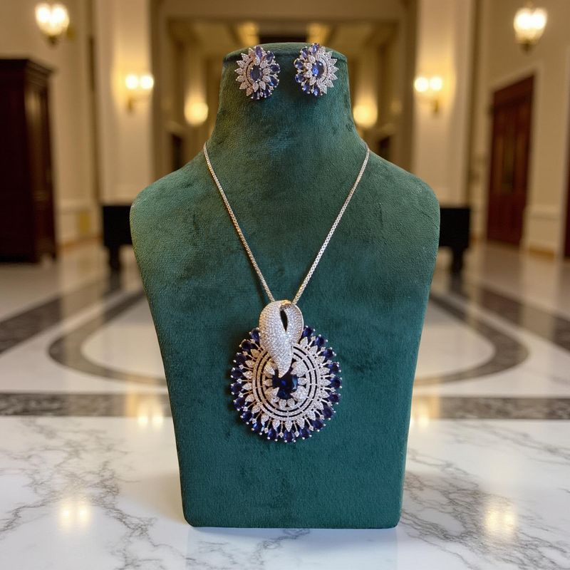 Luxury Kundan Necklace set with Earrings JW46