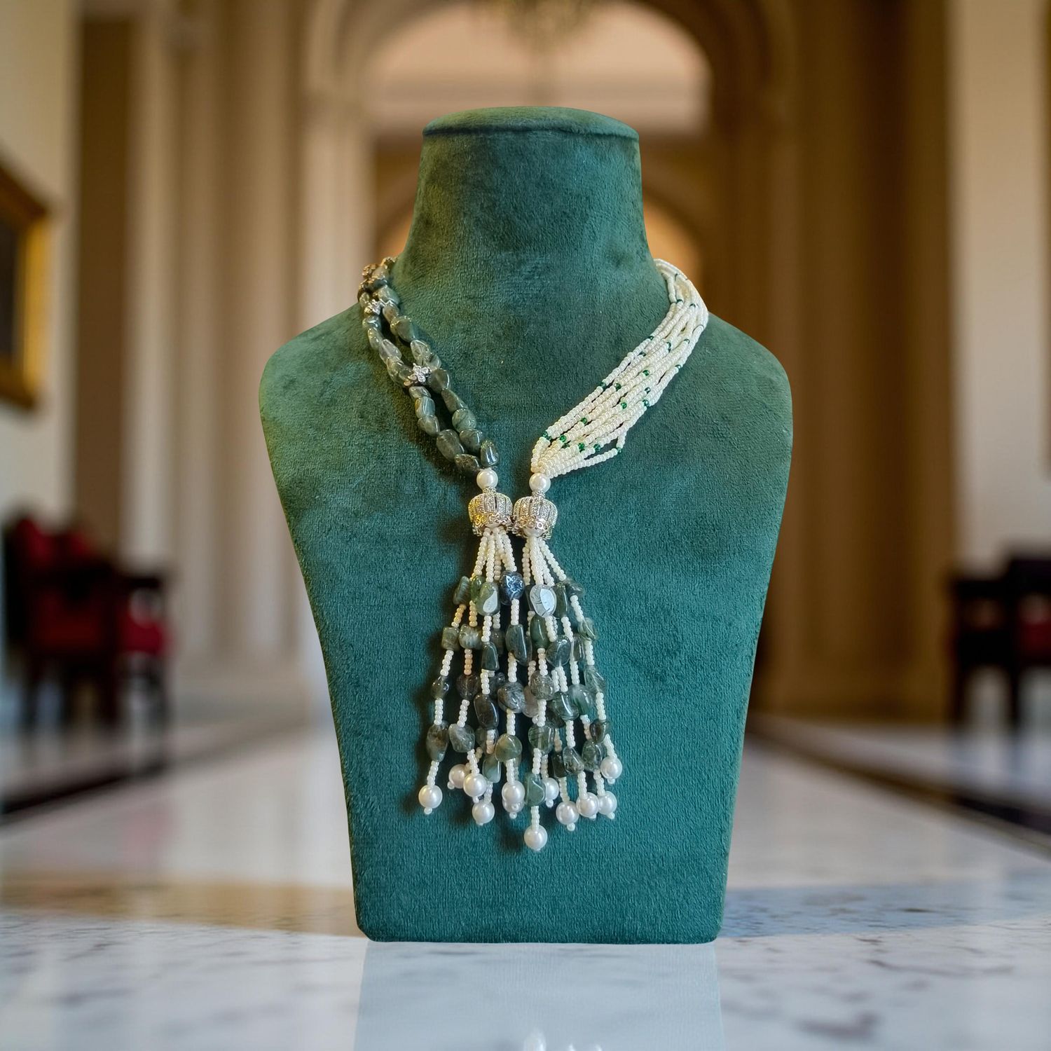 Luxury Satlada Style Beaded Necklace 01