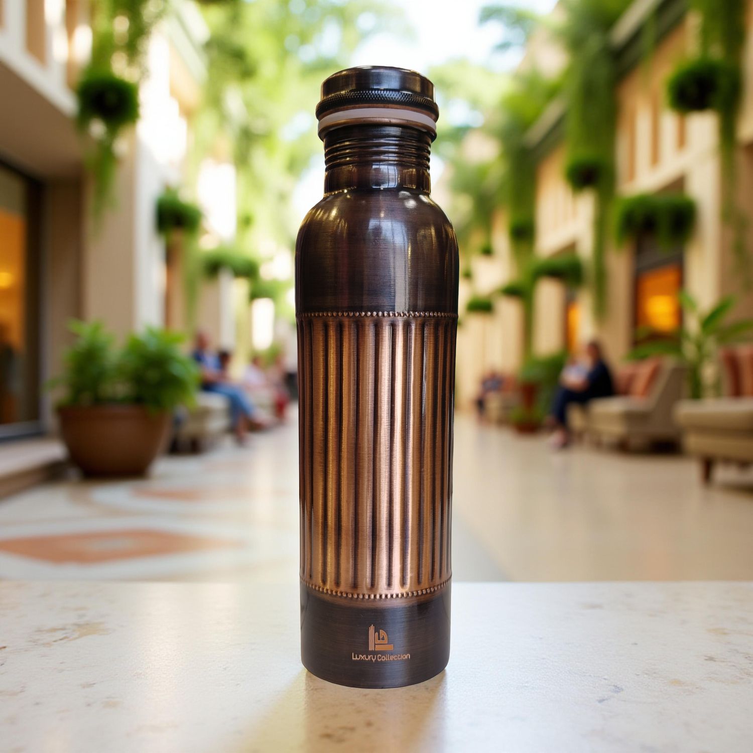 Luxury Jointless Antique Rope Brass Bottle 11