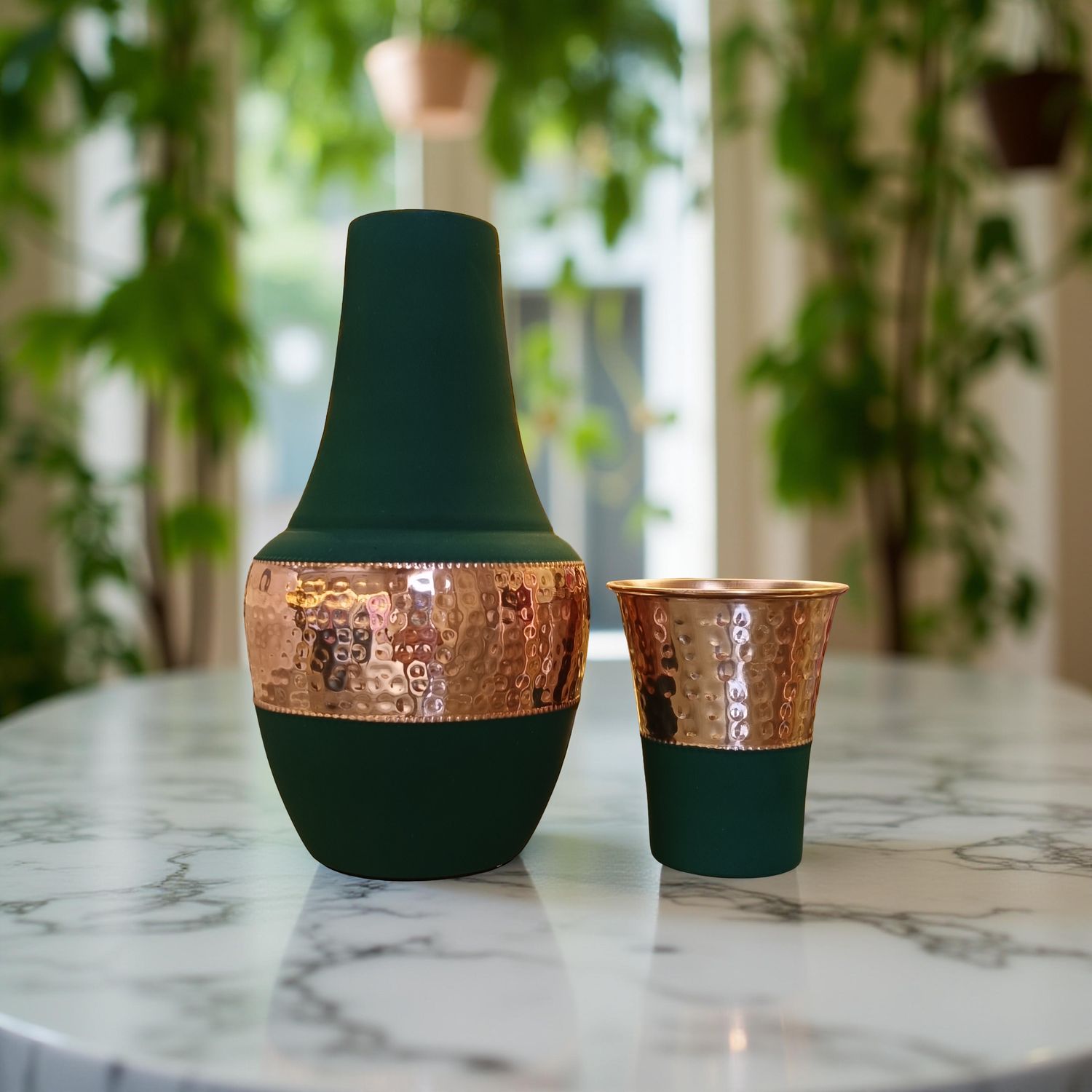 Luxury Venus Silk Brass Jug And Glass Set 21