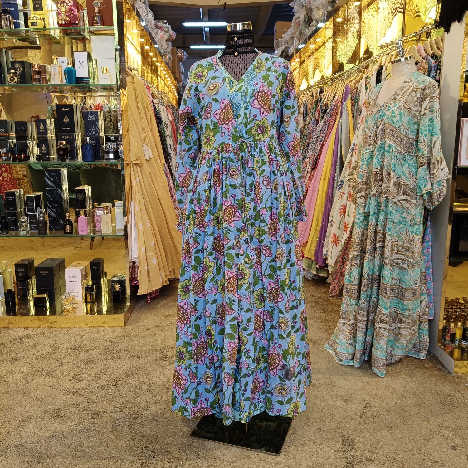 S/M Fahima Printed Cotton Dress