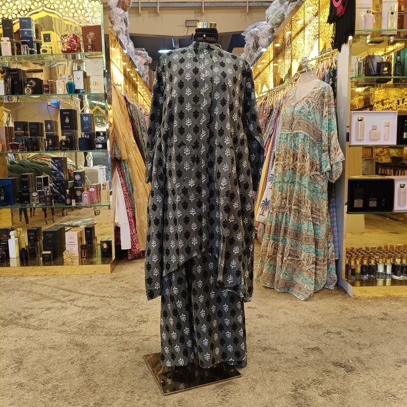 S-M 2 Piece Rasha Pure Cotton Dress Jalabiya