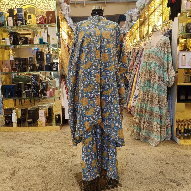 S-M 2 Piece Rasha Pure Cotton Dress Jalabiya